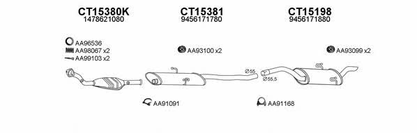  430070 Exhaust system 430070