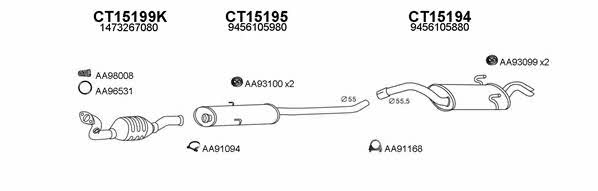 Veneporte 430071 Exhaust system 430071