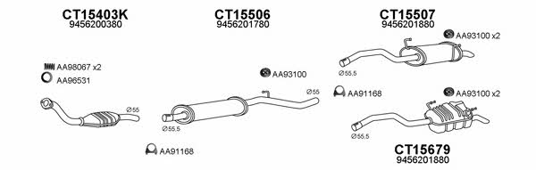  430076 Exhaust system 430076