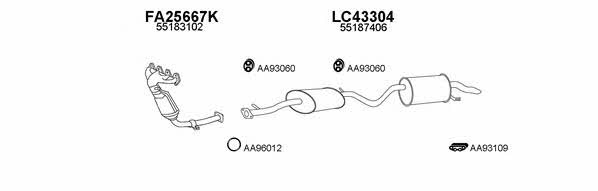  430085 Exhaust system 430085