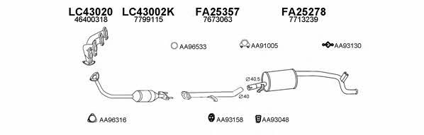  430087 Exhaust system 430087