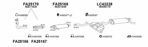  430089 Exhaust system 430089