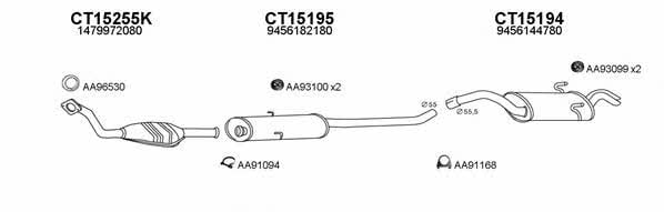  430096 Exhaust system 430096