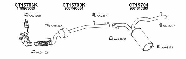  430097 Exhaust system 430097