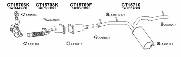  430098 Exhaust system 430098