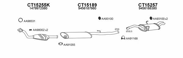  430099 Exhaust system 430099