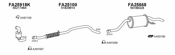 Veneporte 430104 Exhaust system 430104