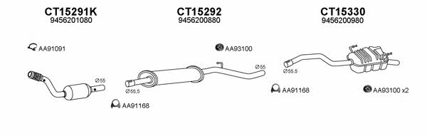  430107 Exhaust system 430107
