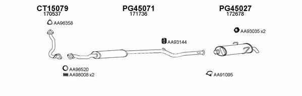  450011 Exhaust system 450011