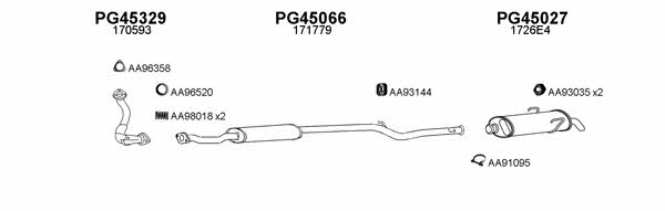  450014 Exhaust system 450014