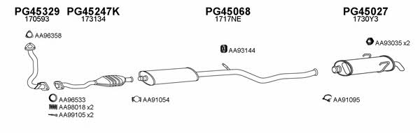  450015 Exhaust system 450015