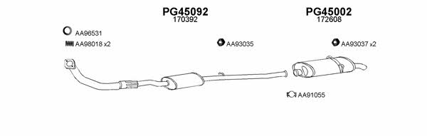  450027 Exhaust system 450027