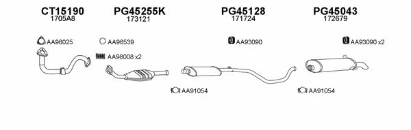  450053 Exhaust system 450053