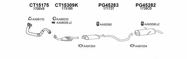  450056 Exhaust system 450056