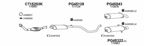  450066 Exhaust system 450066