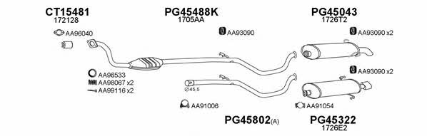  450071 Exhaust system 450071