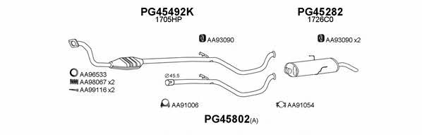  450079 Exhaust system 450079