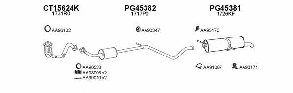  450089 Exhaust system 450089