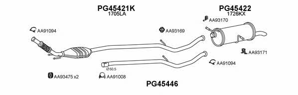 Veneporte 450091 Exhaust system 450091