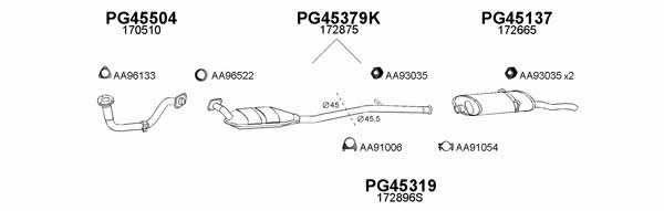  450096 Exhaust system 450096