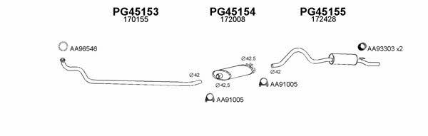 Veneporte 450103 Exhaust system 450103