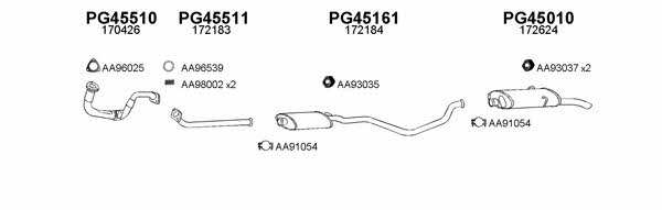  450105 Exhaust system 450105