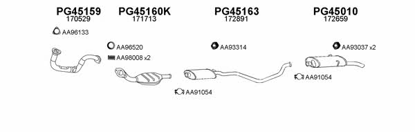  450106 Exhaust system 450106