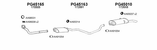  450108 Exhaust system 450108