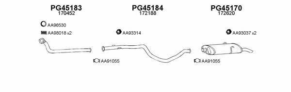  450110 Exhaust system 450110