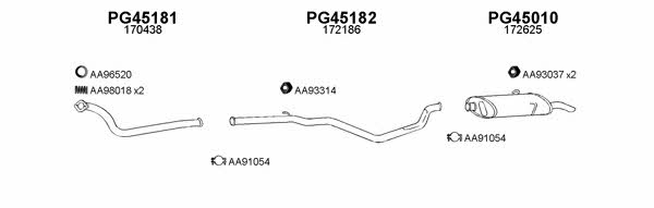  450112 Exhaust system 450112