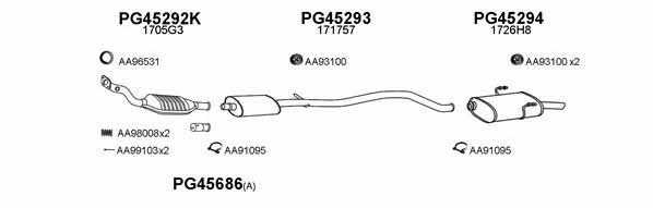  450118 Exhaust system 450118