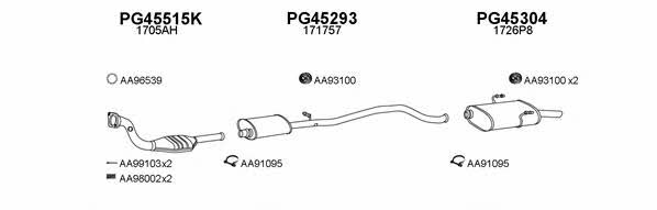  450119 Exhaust system 450119