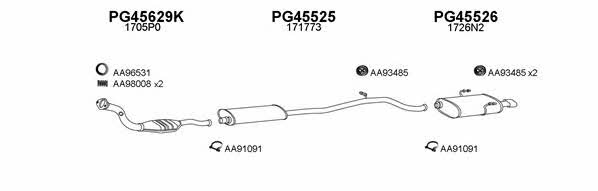  450130 Exhaust system 450130