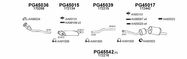  450142 Exhaust system 450142