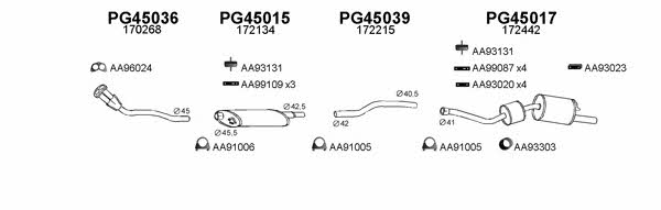  450148 Exhaust system 450148