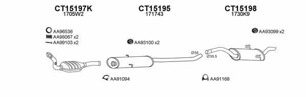  450157 Exhaust system 450157