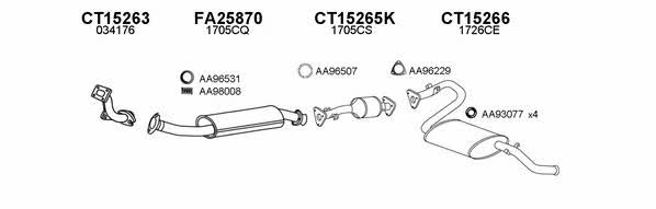  450167 Exhaust system 450167