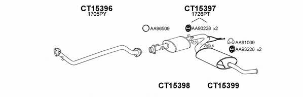  450168 Exhaust system 450168