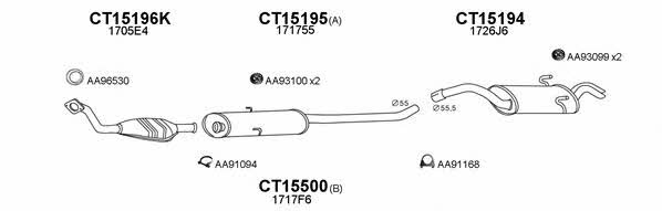  450175 Exhaust system 450175