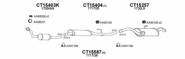  450177 Exhaust system 450177