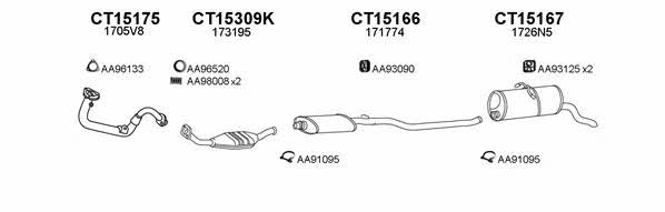  450185 Exhaust system 450185