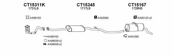 Veneporte 450186 Exhaust system 450186