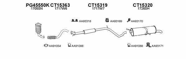  450192 Exhaust system 450192