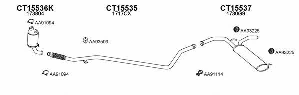  450194 Exhaust system 450194