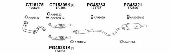  450205 Exhaust system 450205