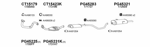  450207 Exhaust system 450207