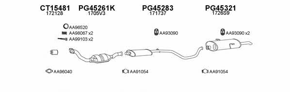  450209 Exhaust system 450209