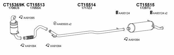  150175 Exhaust system 150175