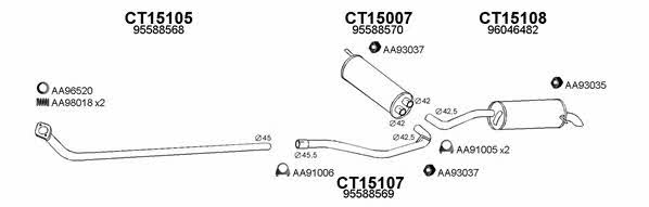  150184 Exhaust system 150184
