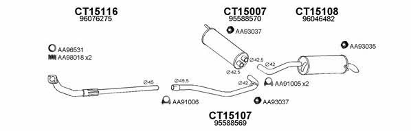  150186 Exhaust system 150186